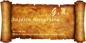 Gajdics Marcellina névjegykártya